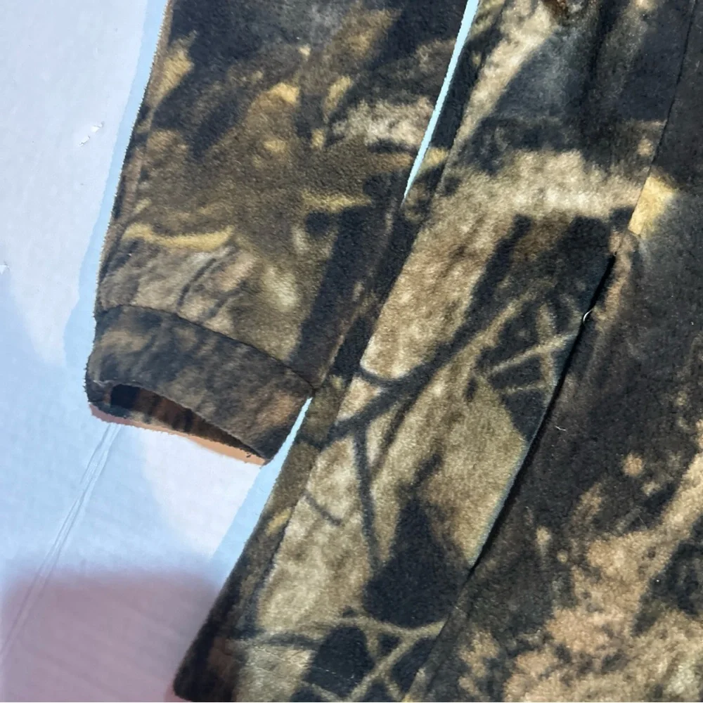 Columbia‎ Boys' Zing III Printed Fleece Jacket Timberwolf camouflage Sz 8